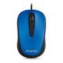 Mouse Optico Quaroni Alambrico Color Azul 1200 Dpi