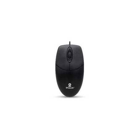 Mouse Brobotix K1,  Alambrico, Usb-A, 1000 Dpi, Negro