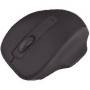 Mouse Optico Quaroni Inalambrico 4 Botones Color Negro Con A