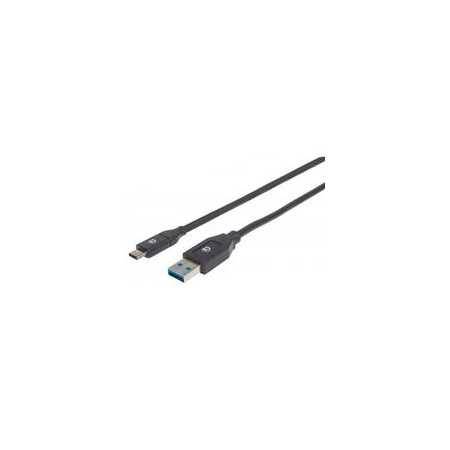 Cable Usb,Manhattan,354974,-C V3.1, C-A 2.0M Negro