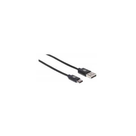 Cable Usb,Manhattan,354929,-C V2.0, C-A 2.0M Negro 480Mbps