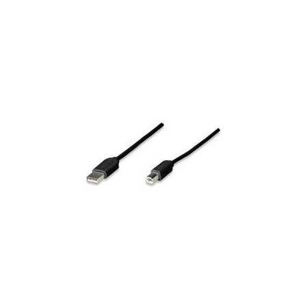 Cable Usb,Manhattan,342650, A-B 1.8M, Negro Economico