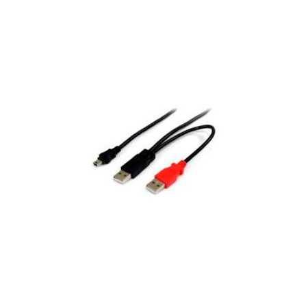 Cable De 1.8M Usb En Y Para Discos Duros Externos - 2X Usb A