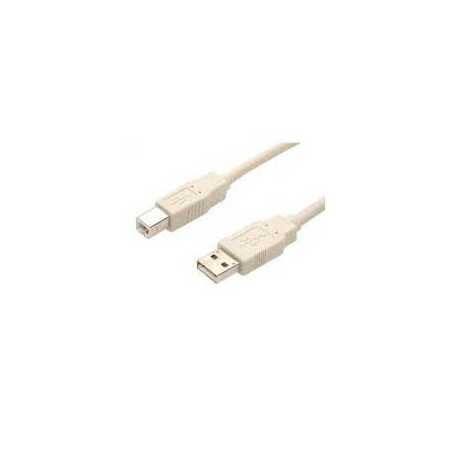 Cable De 3M Usb 2.0 Beige - Usb Tipo-A Macho A Usb-B Macho P