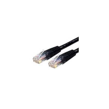 Cable De 3M Negro De Red Gigabit Cat6 Ethernet Rj45 Utp Mold