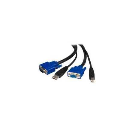 Cable Kvm De 1.8M Todo En Uno Vga Usb A Usb B Hd15 - 2 En 1