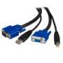 Cable Kvm De 1.8M Todo En Uno Vga Usb A Usb B Hd15 - 2 En 1