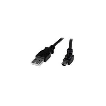 Cable Adaptador 1M Usb A Macho A Mini Usb B Macho Acodado En