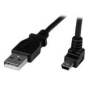 Cable Adaptador 1M Usb A Macho A Mini Usb B Macho Acodado En