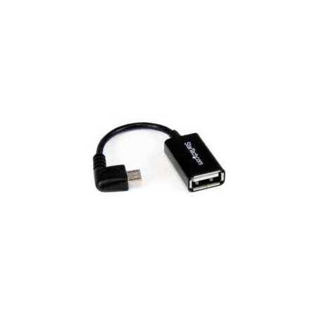 Cable Adaptador Micro Usb A Usb Otg Acodado A La Derecha De