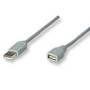 Cable Usb,Manhattan,340960, Extension 4.5M, Gris