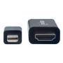 Cable Displayport,Manhattan,153287, Mini - Hdmi 4K  1.8M