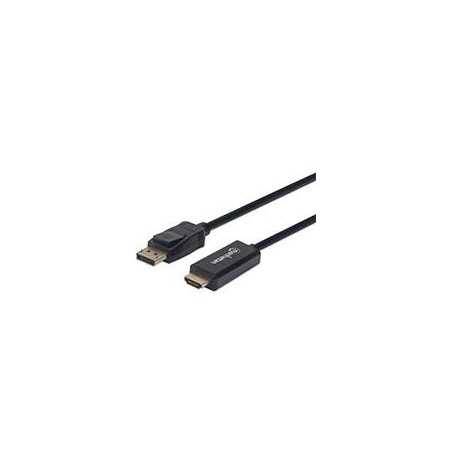 Cable Displayport ,Manhattan,152662,- Hdmi M-M 1080P 1.0M