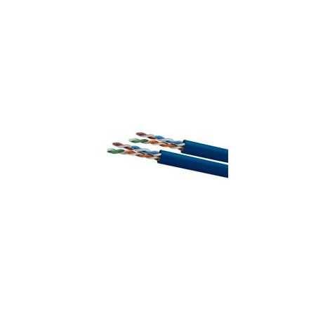 Bobina De Cable Wam Cat6 Utp Cca 23 Awg 305 Mts Color Azul