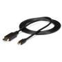 Cable Adaptador De 1.8M De Mini Displayport 1.2 Macho A Dp M