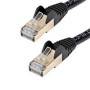 Cable De 2M Cat6A Ethernet Negro - Cable De Red 10Gb Cat6A S