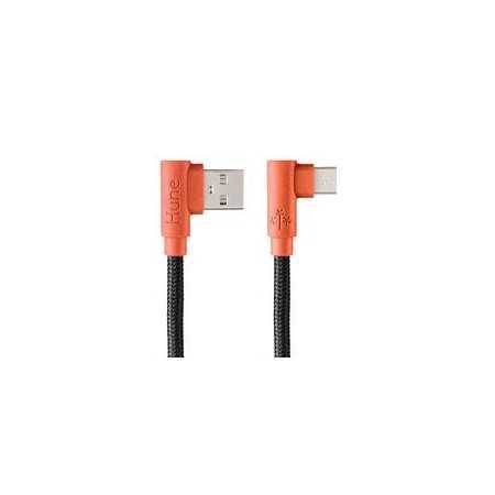 Cable Micro Usb Tipo C Hune Hiedra Sustentable Trenzado Carg