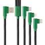 Cable 3 En 1 Microusb/Tipo C/Lightning Hune Hiedra Sustentab