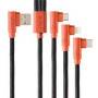 Cable 3 En 1 Microusb/Tipo C/Lightning Hune Hiedra Sustentab