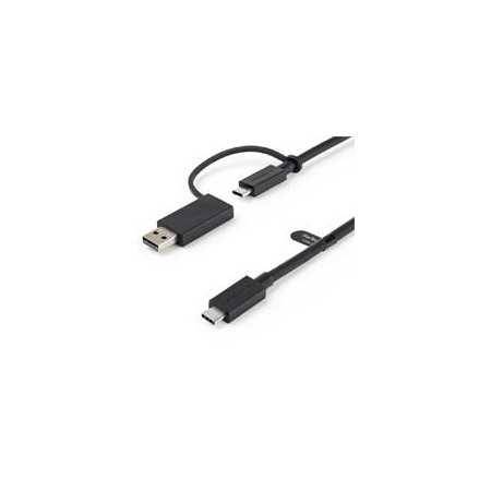 Cable Usb Tipo C De 1M Con Adaptador Usb-A, Usb-C A C , Usb-