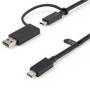 Cable Usb Tipo C De 1M Con Adaptador Usb-A, Usb-C A C , Usb-