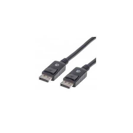 Cable Displayport,Manhattan,307116, V1.2 M-M 2.0M Negro 4K60