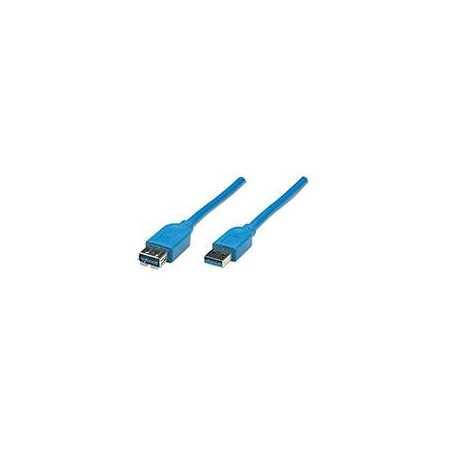 Cable Usb,Manhattan,322379, V3.0 Ext. 2.0M Azul