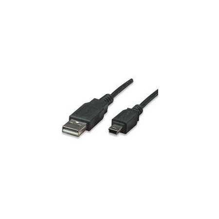 Cable Usb,Manhattan,33375, V2.0 A-Mini B 1.8M Negro