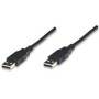 Cable Usb,Manhattan,306089, V2.0 A-A 1.8M, Negro