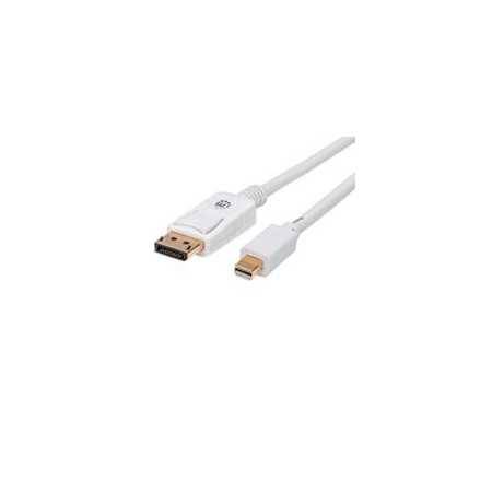 Cable Displayport,Manhattan,324748, - Minidp M-M  2.0M Blanc