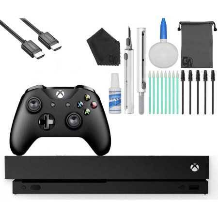 Microsoft Xbox One X 1TB Gaming Console Negro con kit de limpieza HDMI