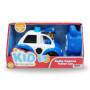 Connection para niños RC Police Car con luces y figura del oficial de policía, 2.4G, edades de 3+