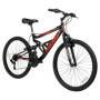 Hyper Bicycles Men's 26 \ 1 Shocker Mountain Bike, negro/rojo