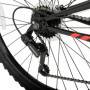 Hyper Bicycles Men's 26 \ 1 Shocker Mountain Bike, negro/rojo