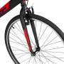 Hyper Bicycle 700C Spin Fit Spin Fit Bike, negro y rojo