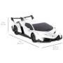 Productos de mejor elección 1/24 RC Lamborghini Veneno Sport Racing Car con control remoto de 2.4GHz - White