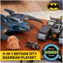 DC, Batman Transformación 4-en-1 Gotham City Guardian Playset