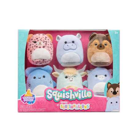 Squishville Child's 2 pulgadas Squishmallows 6 paquete de juguete ultra suave escuadrón ultra suave