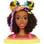 Barbie Deluxe Styling Head with Color Reveling Accessors y Curly Brown Rainbow Hair