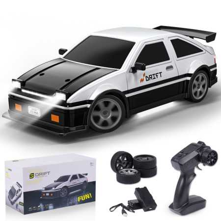 Auoshi 1:16 RC Drift Cars ALTA VELIDAD 4WD Control remoto Racing Cars 2.4Ghz CAR RC RÁPIDO Con 2 baterías recargables y