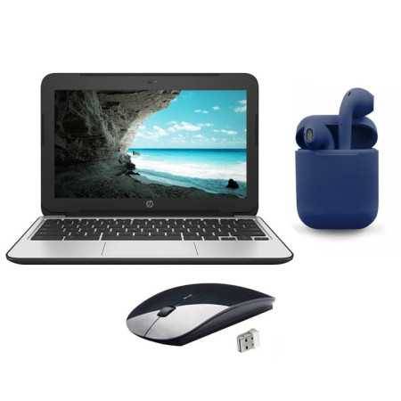 HP Chromebook restaurado 11.6 pulgadas 4GB RAM 16GB Bundle SSD: mouse inalámbrico, Bluetooth/Airbuds inalámbricos por Ce