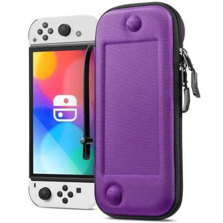 Case de transporte Fintie para Nintendo Switch OLED Modelo 2021/Switch 2017 [ajuste delgado] Bolsa de viaje de almacenam