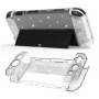 Case transparente para Nintendo Switch OLED, cubierta protectora dura para el controlador OLED y Joy Controlador de Joy