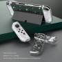 Case transparente para Nintendo Switch OLED, cubierta protectora dura para el controlador OLED y Joy Controlador de Joy