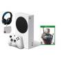 Consola de videojuegos de la Serie Xbox S blanco con el paquete de axtion Wild Hunt Bolt de Witcher 3 Restaurado