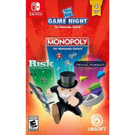 Noche de juego Hasbro: monopolio, riesgo, búsqueda trivial - Nintendo Switch