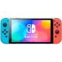 Nintendo Switch Modelo OLED Neon Red and Blue Joy Con 64 GB Pantalla HD y Dock Lan-Port con interruptor 1-2 y controlado