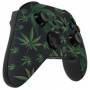 \ 1420 Hojas de cannabis \ 1 Xbox One X Design único de controlador personalizado sin modificar (con 3.5 Jack)