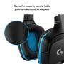 Auriculares de juegos con cable Logitech G432, sonido envolvente 7.1, USB y 3,5 mm, negro