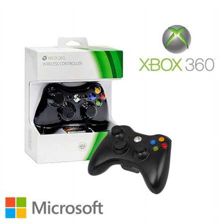 Controlador inalámbrico de Microsoft Xbox 360, Black Jet